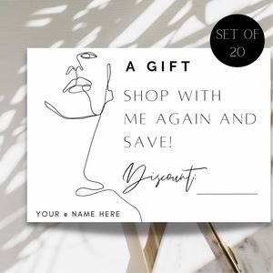 SET OF 20 Coupon Inserts - 5x7 - Poshmark Packaging